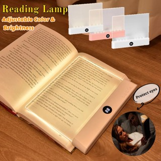 Đèn đọc sách tầm nhìn ban đêm có đèn LED phẳng Bảng bảo vệ mắt Đèn sách sạc USB 2 trong 1 để sử dụng cho học sinh trong nhà