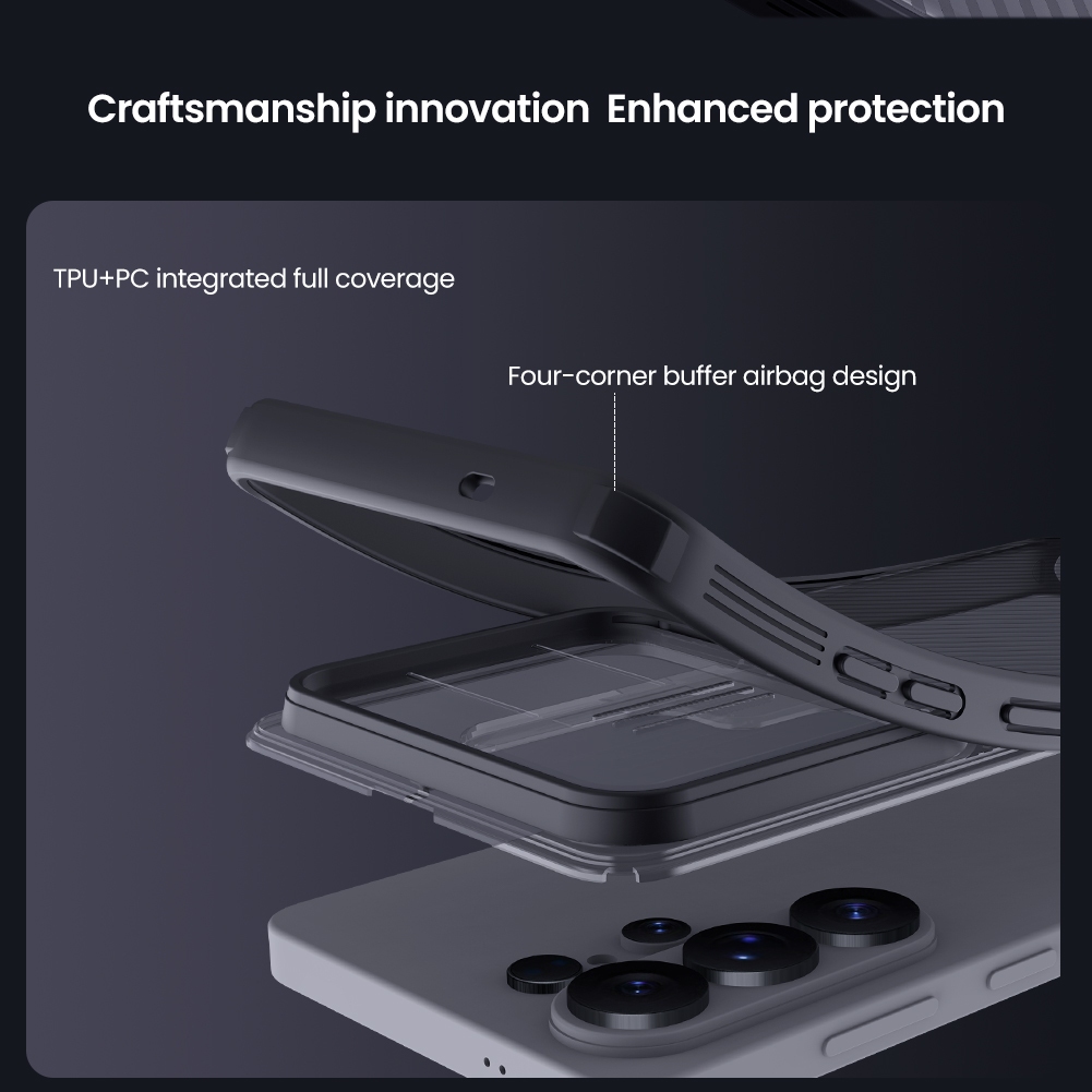 Nillkin Dành Cho Samsung Galaxy S26 Ultra / S26 Plus / S26 + Camshield Pro PC TPU Bảo Vệ Ống Kính Máy Ảnh Trượt Ốp Lưng Cứng Vỏ Điện Thoại