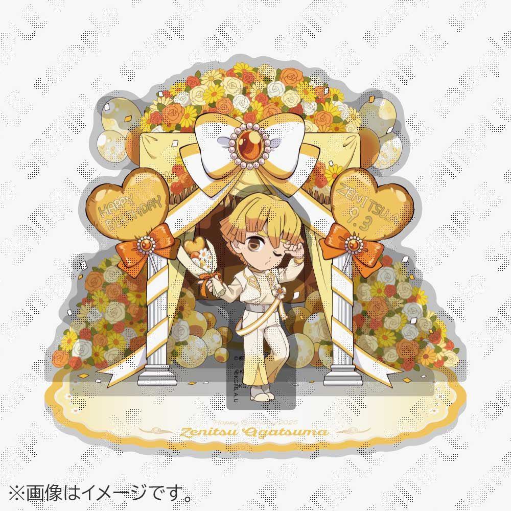 Doujin Quạt Nghệ Thuật Acrylic Đứng Demon Slayer Muichiro Nezuko Zenitsu Giyu Sanemi Sinh Nhật 2025 Merch