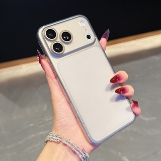 Ốp điện thoại 17TPU siêu mỏng tức thì có màng ống kính, thích hợp cho iPhone 13 14 15 16 17 Pro Max mờ chống rơi vỏ mềm