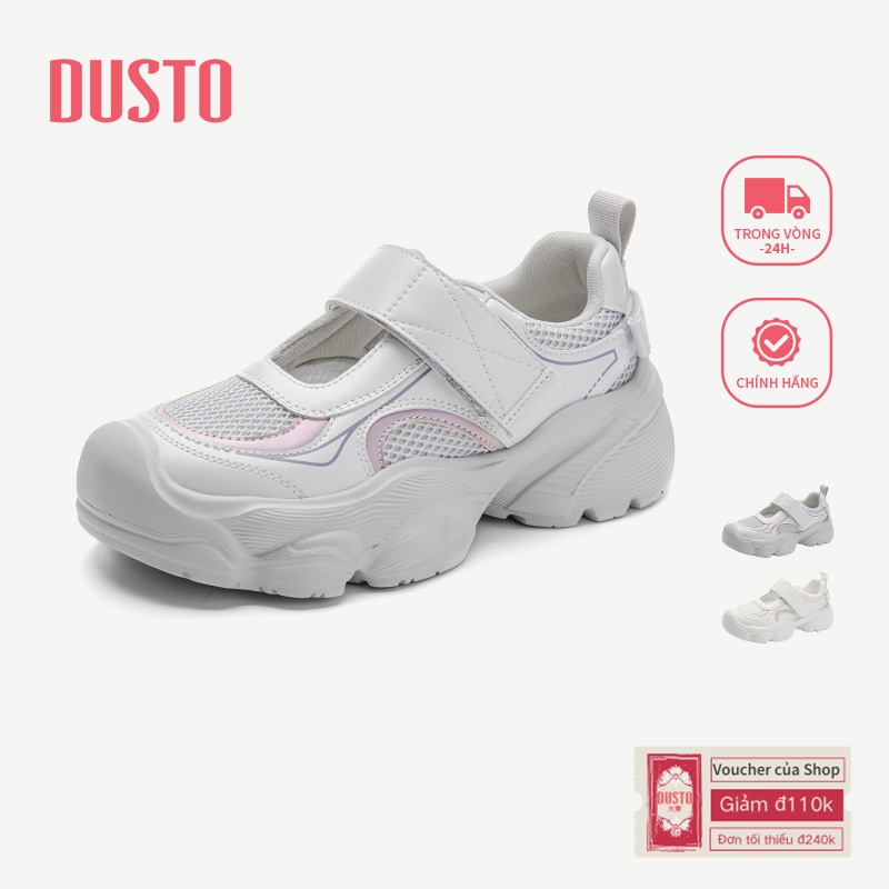 Giày Thể Thao DUSTO Nữ Thoáng Khí Thoải Mái Mùa Thu Phong Cách Mới Velcro DW25Q0317A
