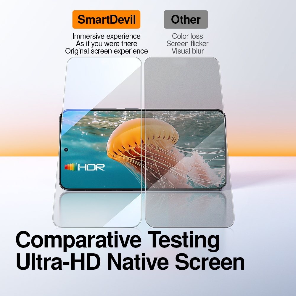 Kính cường lực SmartDevil 2.5D cho Xiaomi 17 / 17Pro / 17Promax / 17Ultra / 17Max Blu-ray HD Mở khóa siêu âm chống cháy nổ | BigBuy360 - bigbuy360.vn