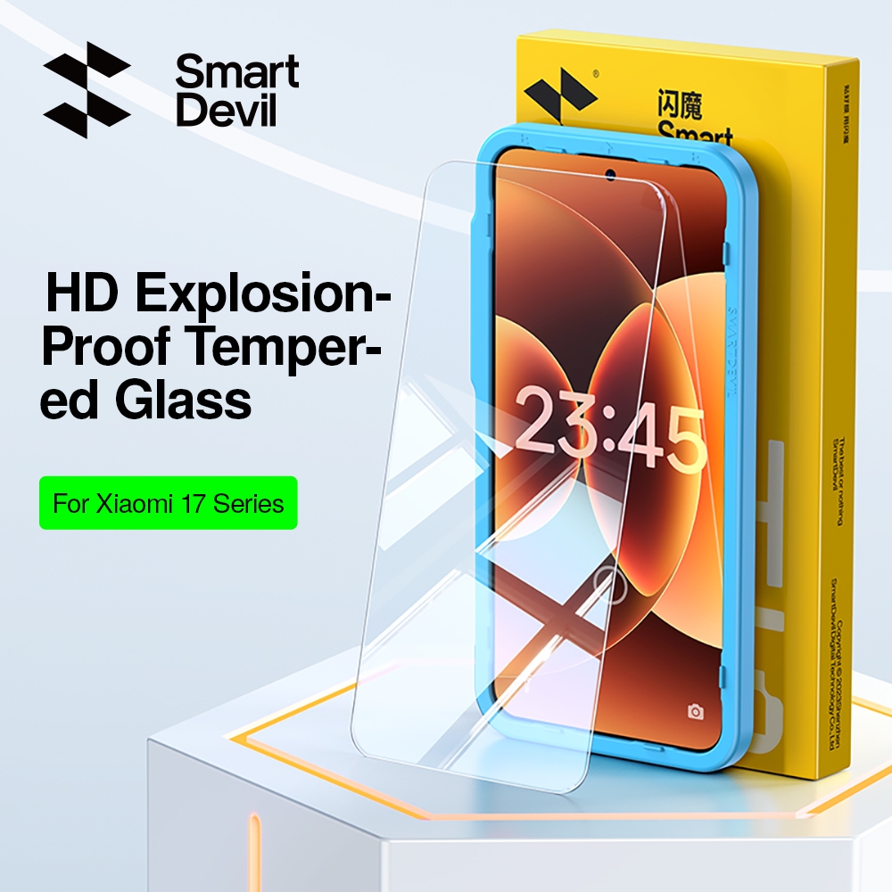 Kính cường lực SmartDevil 2.5D cho Xiaomi 17 / 17Pro / 17Promax / 17Ultra / 17Max Blu-ray HD Mở khóa siêu âm chống cháy nổ | BigBuy360 - bigbuy360.vn