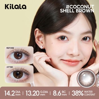 Kính áp tròng Kilala màu đen ChestnutMilkBrown/Wind Yay Brown/Mist Brown/Wild Fruit Brown lens cận 6 tháng DIA 14.2mm có độ (0-7) 1 cặp.