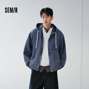 Semir Áo Khoác Nam Denim Có Mũ Trùm Đầu, Phong CáchVintage Đường Phố, Mùa Xuân 2026