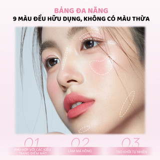 Bảng Đa Năng Vẻ Đẹp Lãng Mạn - 9 Sắc Thái Cho Mắt Cheek Và Đường Viền Thân Thiện Với Người Mới Bắt Đầu