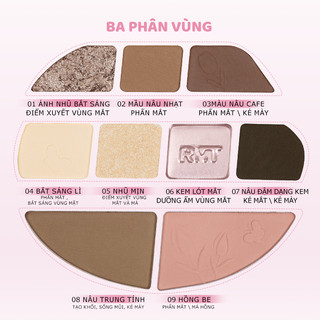 Bảng Đa Năng Vẻ Đẹp Lãng Mạn - 9 Sắc Thái Cho Mắt Cheek Và Đường Viền Thân Thiện Với Người Mới Bắt Đầu