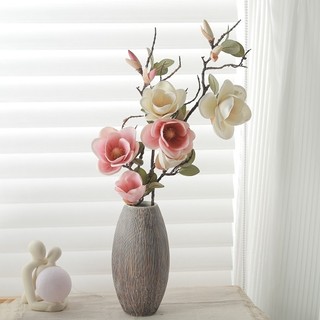 Cành Hoa Mộc Lan Giả Decor Cao Cấp 78cm Giống Thật Trang Trí Nhà Cửa Phòng Khách Sang Trọng Phụ Kiện Chụp Ảnh Studio Vintage Cắm Bình Nghệ Thuật Bông Lụa Nhân Tạo Đẹp Tự Nhiên Quà Tặng Ý Nghĩa Phong Cách Bắc Âu Hiện Đại Không Phai Màu Bền