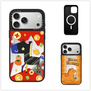 Từ Tính Không Dây Cho iPhone 17 16 15 14 13 12 11 Pro Max Plus Màu Sắc Hurse Miếng Dán Cạnh Đen Cứng Ốp điện thoại Khắc Logo