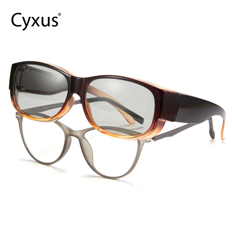 Cyxus Kính Mát Nam Nữ Dạng Che Phủ Phân Cực Chống Tia UV400 Hiệu Quả Bảo Vệ Mắt Kép Cho Các Hoạt Động Ngoài Trời Như Lái Xe 1303