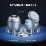 [Hình dạng tên lửa UNO] Bộ sạc 25W không dây 2 trong 1 UGREEN MPP Sạc từ tính siêu nhanh 360° Đèn LED xoay thiết bị ThermalGuard Vui nhộn Tương thích với dòng iPhone 17 / 16 / 15 — ảnh 8