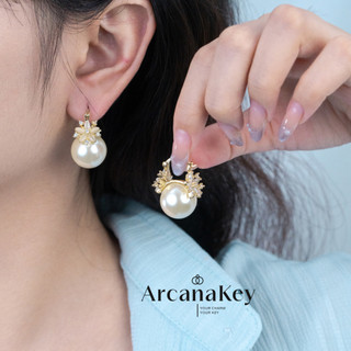 [COD] Bông tai kẹp phong cách hoa có phát sáng mềm mại, thiết kế nhỏ nhắn thanh lịch để mặc công sở hàng ngày [ArcanaKey]