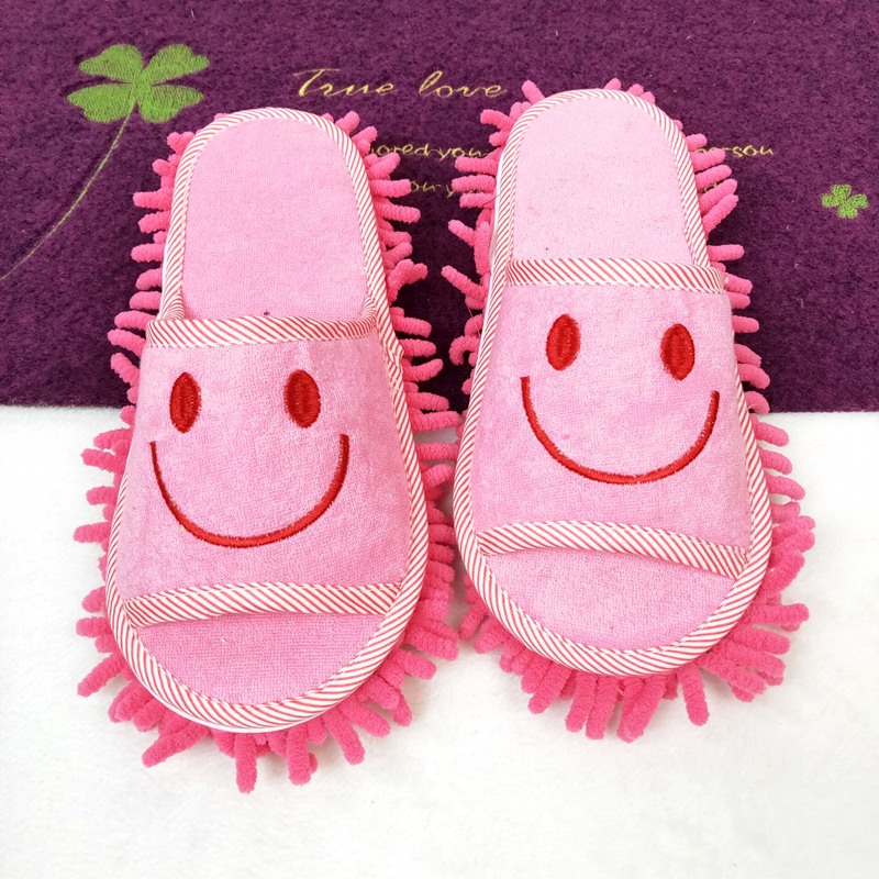 Dép lau sàn người lười biếng, im lặng để lau chùi và quét, vải chenille có thể tháo rời có khả năng hấp thụ nước mạnh