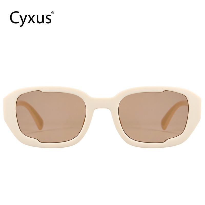 Cyxus Kính Râm Thời Trang Unisex Gọng Chữ Nhật Chống UV400 Chống Chói Phong Cách Hàn Quốc Dùng Cho Ngoài Trời 1271