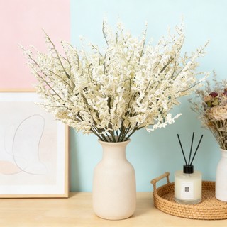 Hoa Lụa Giả Cỏ Đuôi Chồn 35cm Decor Phòng Khách Bắc Âu Đẹp Cành Cây Trang Trí Bàn Làm Việc Kệ Sách Cắm Bình Lọ Thủy Tinh Phụ Kiện Chụp Ảnh Lookbook Phong Cách Tối Giản Hiện Đại Bông Tơi Xốp Màu Pastel Nhã Nhặn