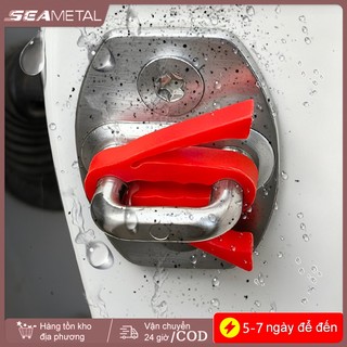 SEAMETAL Khóa Cửa Ô Tô Giảm Chấn Miếng Lót Dải Silicon Khóa Cửa Buckel Bảo Vệ Vỏ Giảm Chấn Âm Thanh Đệm Deadener