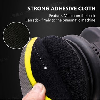 SEAMETAL 3 / 4 / 5 / 6 Inch Rửa Xe Miếng Đánh Bóng Xe Làm Đẹp Đĩa Bùn Khí Nén Bùn Mài Đĩa Ô Tô Dụng Cụ Vệ Sinh