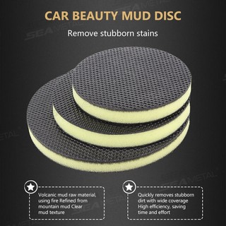 SEAMETAL 3 / 4 / 5 / 6 Inch Rửa Xe Miếng Đánh Bóng Xe Làm Đẹp Đĩa Bùn Khí Nén Bùn Mài Đĩa Ô Tô Dụng Cụ Vệ Sinh
