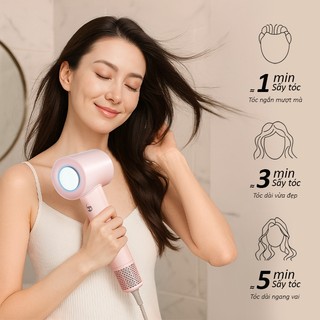 Máy sấy tóc NIPLIFE HD-02 ion âm công suất lớn | Điều chỉnh nhiệt thông minh
