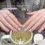 Lusi White Cat 's Eye Nail Polish Keo phong cách mới Hạt thủy tinh Satin tinh tế đặc biệt cho móng tay mắt mèo