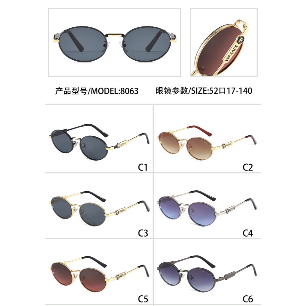 Mới Retro Thiết Kế Thời Trang Cao Cấp Kim Loại Khung Tròn Unisex Kính Mát Cho Kỳ Nghỉ Và Du Lịch Thông Thường...