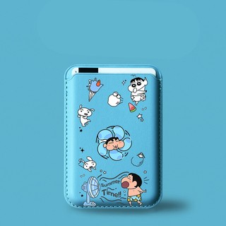 Họa tiết Crayon Shin-chan trên giá đỡ thẻ ví quạt cho iPhone 15pro 15promax 14 14promax 14 pro 16 16 plus 16 Pro Max 17air17 promax