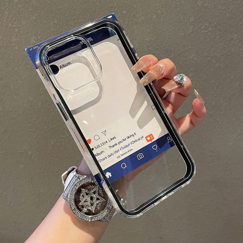 Ốp Điện Thoại Đơn Giản 2 ni 1 Cho iPhone 17 Pro Max 16 Plus 15 14 13 12 11 Vỏ Bảo Vệ Chống Sốc