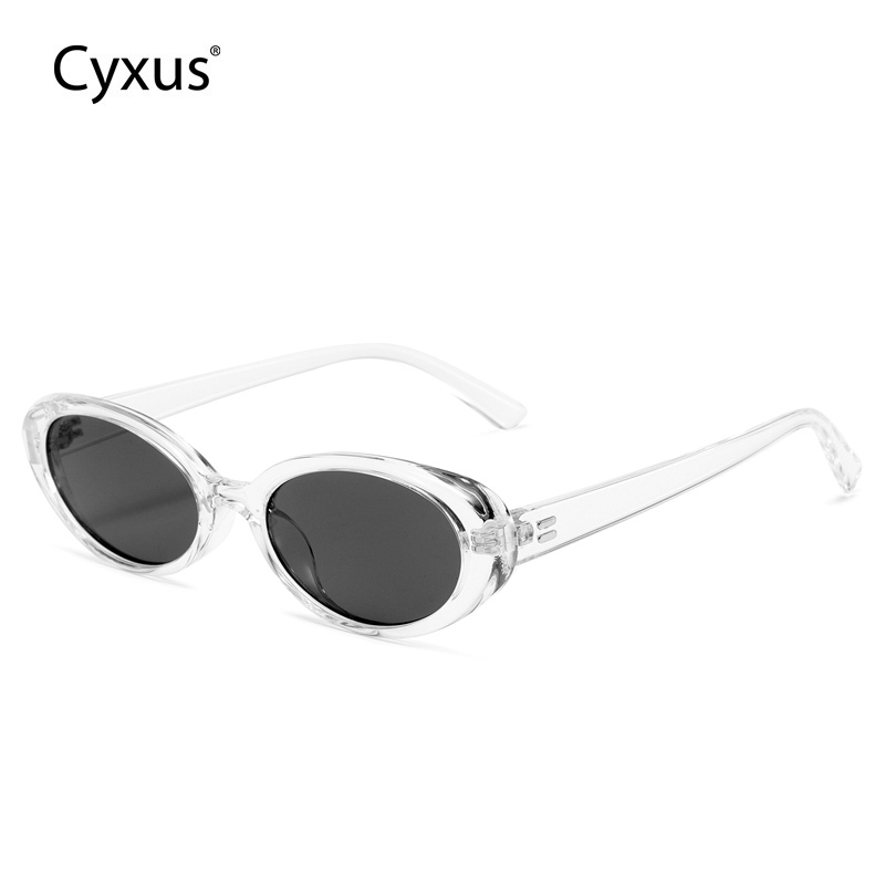 Cyxus Kính Râm Nữ Phong Cách Vintage Gọng Oval Siêu Nhẹ Chống UV400 Chống Chói Lái Xe Ngoài Trời 1250