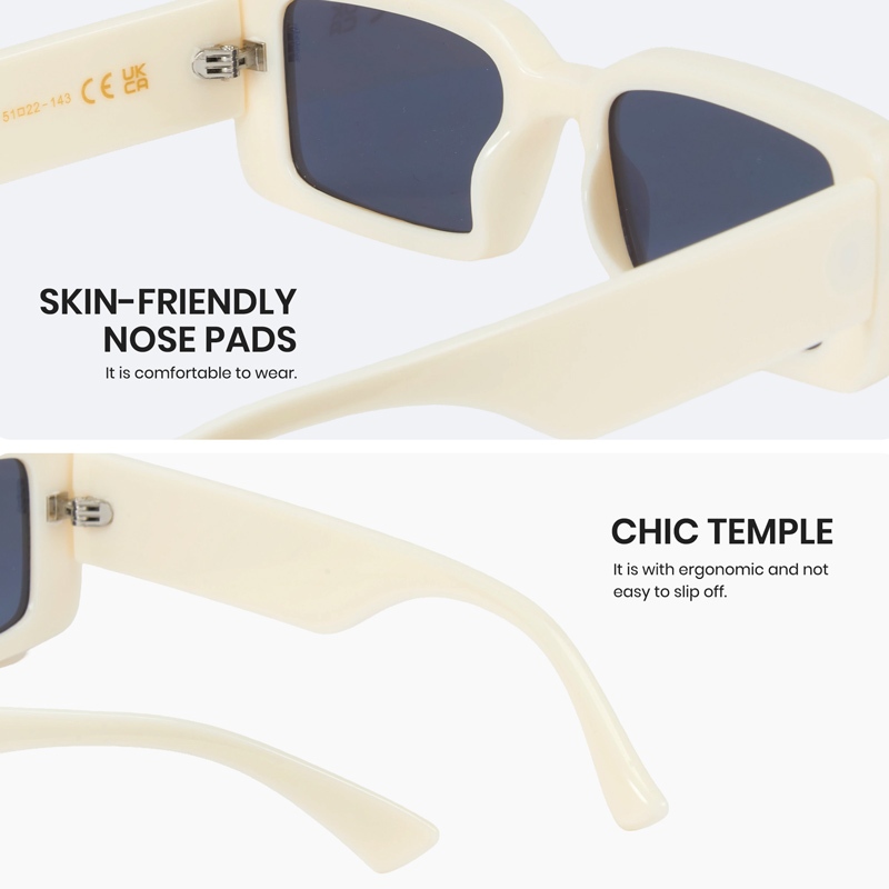 Cyxus Kính Râm Unisex Chống Tia UV400 Gọng Vuông Kiểu Dáng Hàn Quốc Tròng PC Nhẹ Bền Không Gây Chói Mắt 1249