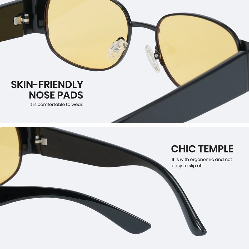 Cyxus Kính Mát Cho Nữ Thiết Kế Gọng Hình Tròn Retro Thanh Lịch Chống UV400 Chống Chói Phù Hợp Lái Xe An Toàn Và Thời Trang 1248