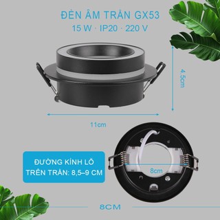 Đèn LED âm trần đèn led đèn ốp trần   Ba màu Nhôm Acrylic đồ decor Chiếu sáng nội thất