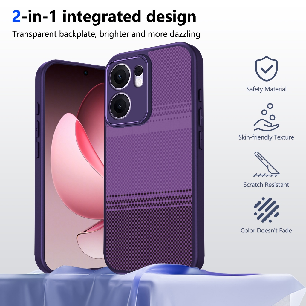 Ốp Điện Thoại Họa Tiết Họa Tiết Sợi Carbon Kevlar Cho OPPO Reno 11F 12F 12 12 Pro 13 13 Pro 14 14 Pro 14F 5G Vỏ Bảo Vệ Chống Sốc Vỏ Điện Thoại Di Động