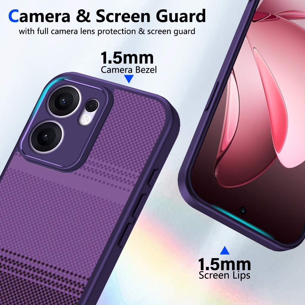 Ốp Điện Thoại Họa Tiết Họa Tiết Sợi Carbon Kevlar Cho OPPO Reno 11F 12F 12 12 Pro 13 13 Pro 14 14 Pro 14F 5G Vỏ Bảo Vệ Chống Sốc Vỏ Điện Thoại Di Động