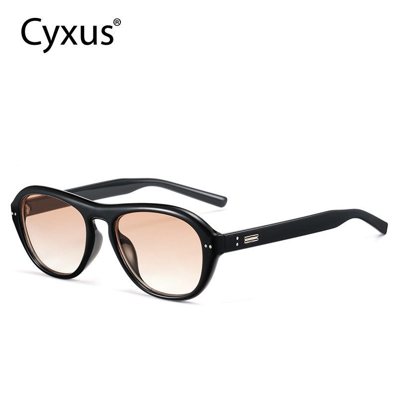 Cyxus Kính Mát Kính Râm Oval Retro Nam Nữ Chống Tia UV400 Hoàn Hảo Cho Đi Biển Lễ Hội Âm Nhạc Mua Sắm Và Du Lịch 1239