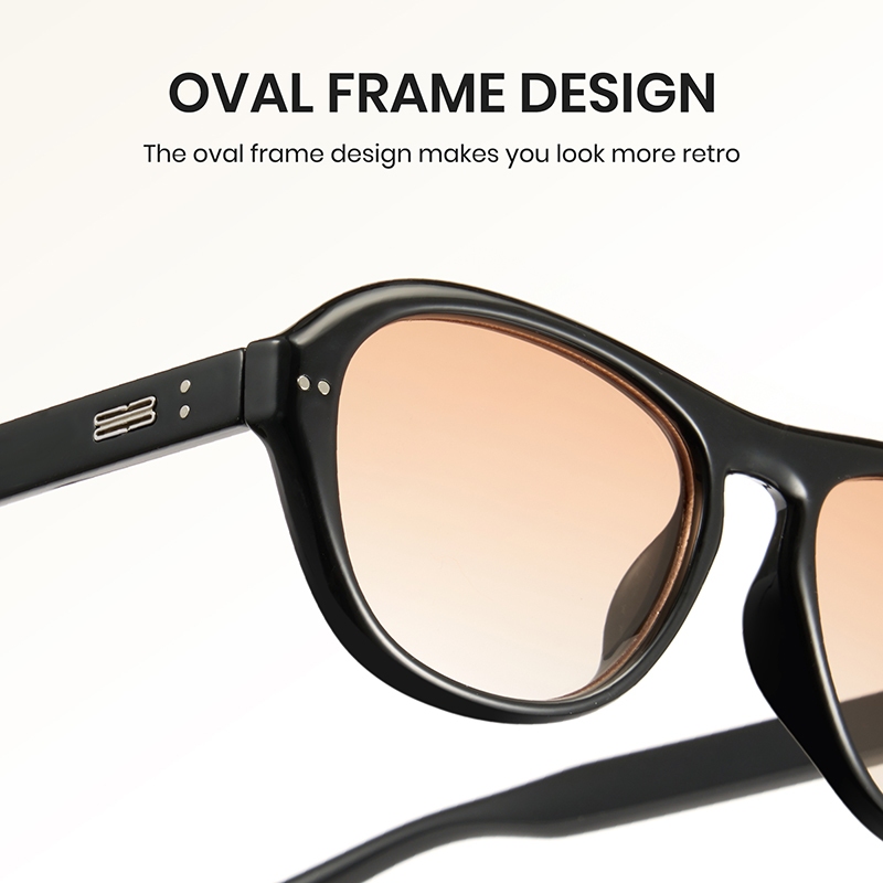 Cyxus Kính Mát Kính Râm Oval Retro Nam Nữ Chống Tia UV400 Hoàn Hảo Cho Đi Biển Lễ Hội Âm Nhạc Mua Sắm Và Du Lịch 1239