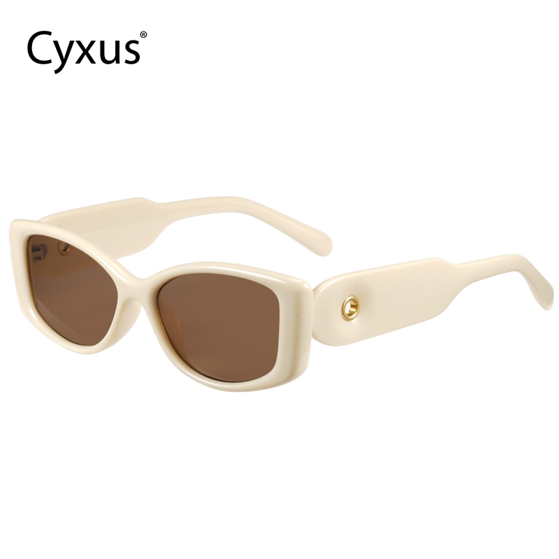 Cyxus Kính Mát Nữ Mắt Mèo Phong Cách Âu Mỹ Siêu Nhẹ Chống UV400 Chống Lóa Đa Năng Lái Xe Ngoài Trời 1238