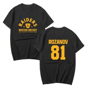 Llya Rozanov 81Bos Raiders Tee - Áo Thun Tay Ngắn Cotton, Phù Hợp Dạo Phố