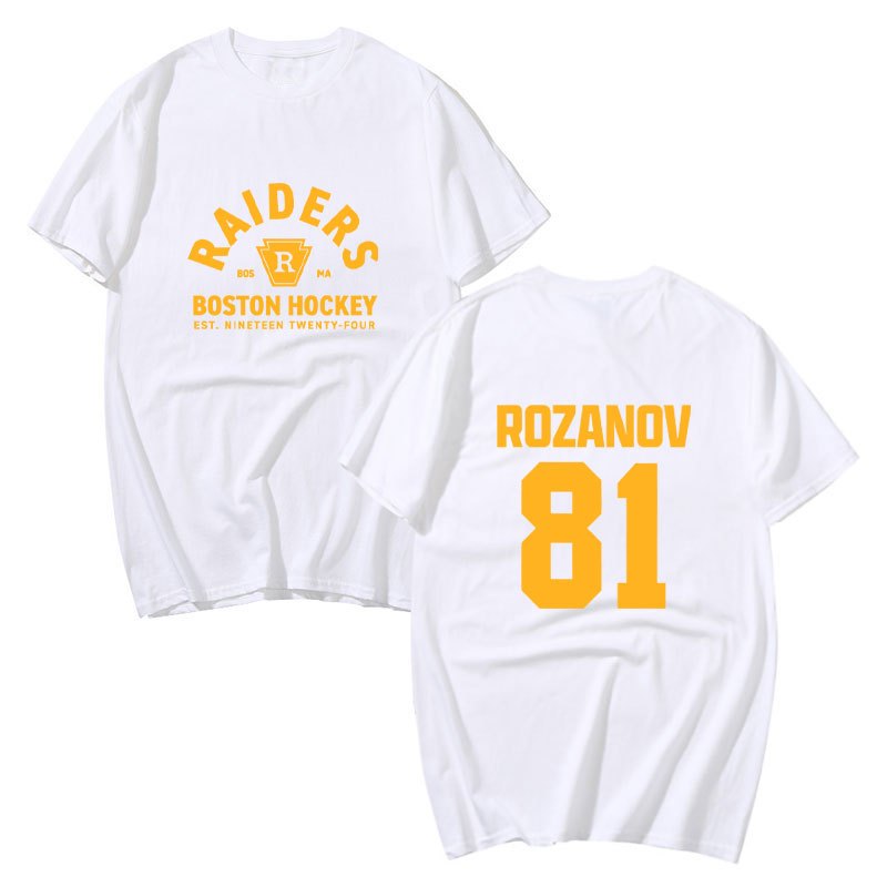 Llya Rozanov 81Bos Raiders Tee - Áo Thun Tay Ngắn Cotton, Phù Hợp Dạo Phố