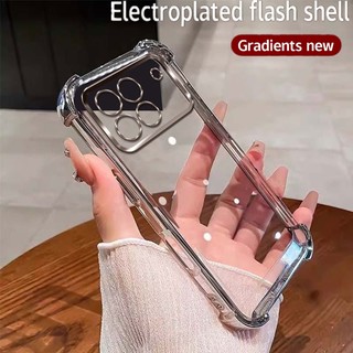 Ốp lưng silicon mềm mạ vuông cho Honor Win RT, chống sốc, bảo vệ ống kính máy ảnh, thời trang cặp đôi