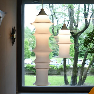 AIMI Tre Phong Cách Vải Mặt Dây Chuyền Ánh Sáng Vintage Wabi Sabi Phòng Khách Phòng Ăn Trang Trí Treo Đèn Phòng Ngủ Chiếu Sáng Hành Lang
