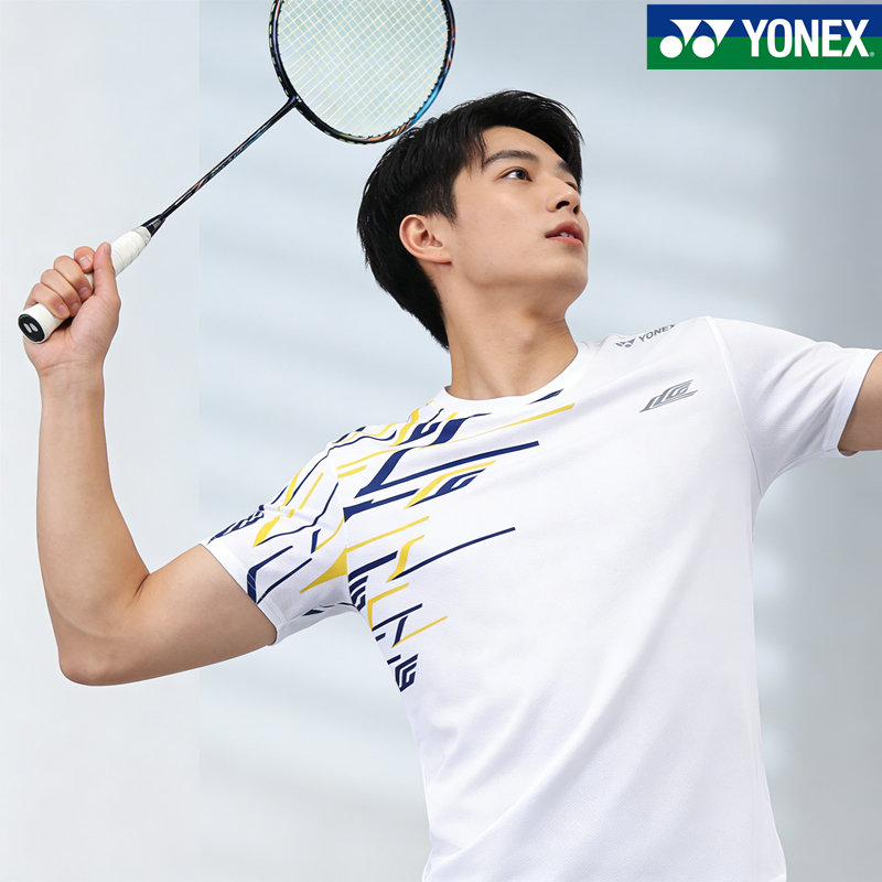 Áo sơ mi cầu lông YONEX tay ngắn, phù hợp tập luyện và thi đấu cho nam và nữ