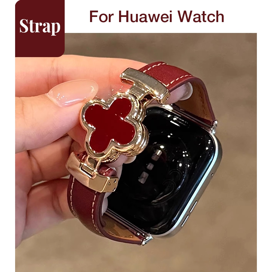 Dây đeo bằng da thật có khóa từ tính cao cấp dành cho nữ Thích hợp cho đồng hồ Huawei Watch Fit 4Pro Huawei Watch Fit4 Huawei Watch Fit3 Huawei Watch Fit2