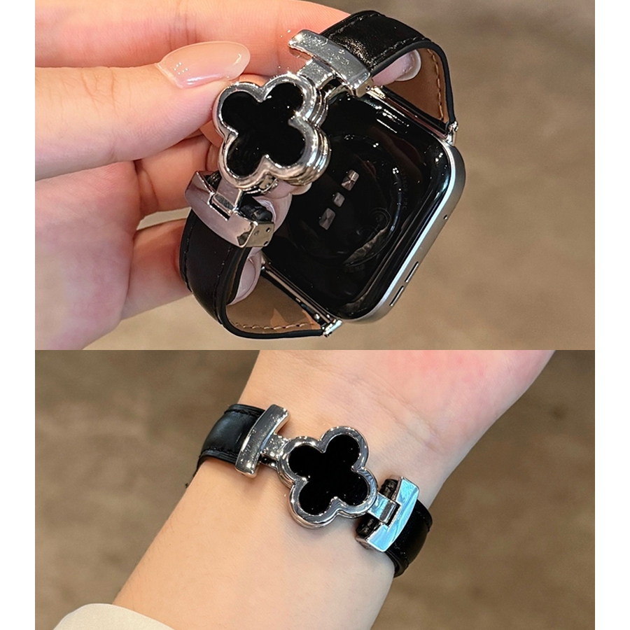 Dây đeo bằng da thật có khóa từ tính cao cấp dành cho nữ Thích hợp cho đồng hồ Huawei Watch Fit 4Pro Huawei Watch Fit4 Huawei Watch Fit3 Huawei Watch Fit2