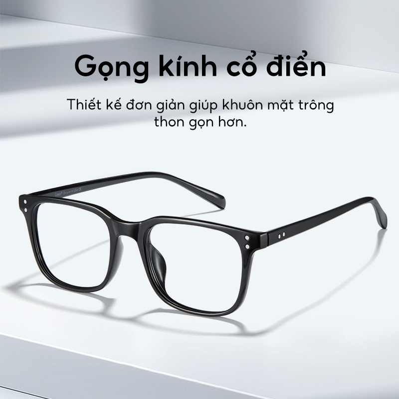 CyxusKính chống ánh sáng xanh TR90, kiểu Hàn Quốc, gọng vuông, unisex, chống tia UV, thích hợp cho văn phòng, học tập và du lịch  8183