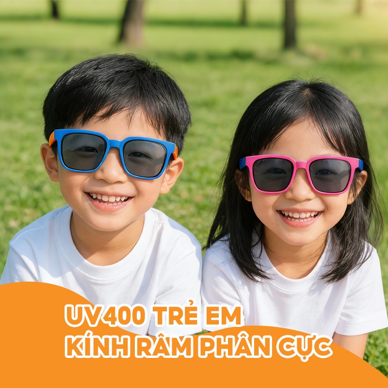 Cyxus Kính Râm Trẻ Em Gập Gọn Dễ Thương Cho Bé Trai Bé Gái Đi Du Lịch Hoạt Động Ngoài Trời Chống Tia UV400 6019