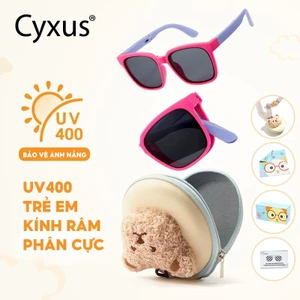 Cyxus Kính Râm Trẻ Em Gập Gọn Dễ Thương Cho Bé Trai Bé Gái Đi Du Lịch Hoạt Động Ngoài Trời Chống Tia UV400 6019