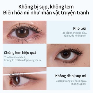 Dụng cụ uốn mi và mascara Mooekiss không nhòe giúp lông mi dài và cong