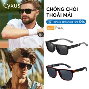 Cyxus Kính Phân Cực Nam Gọng Vuông TR90 Nhẹ Bền Bảo Vệ Mắt UV400 Toàn Diện Phù Hợp Đa Dạng Hoạt Động Ngoài Trời 1072