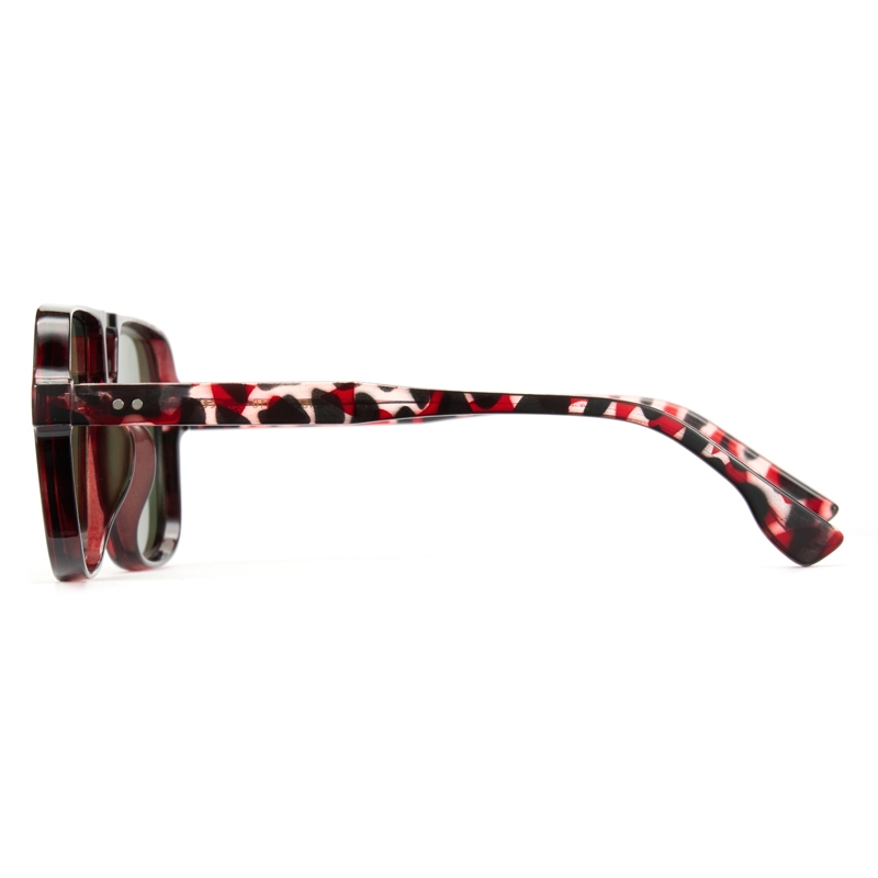 Cyxus Kính Râm Không Xốp Cầu Đôi Vintage Unisex Chống UV400 Nhẹ Bền Thoải Mái Phong Cách Đa Năng Dùng Hàng Ngày 1183