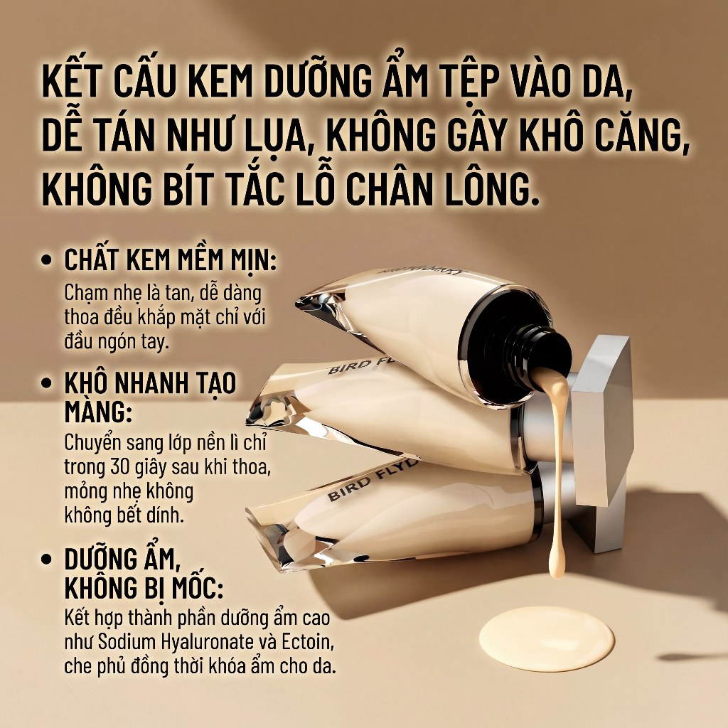 Kem Che Khuyết Điểm BFD Dạng Lỏng Che Mụn Che Phủ Cao Lâu Trôi Không Mốc Tự Nhiên Chính Hãng 14g